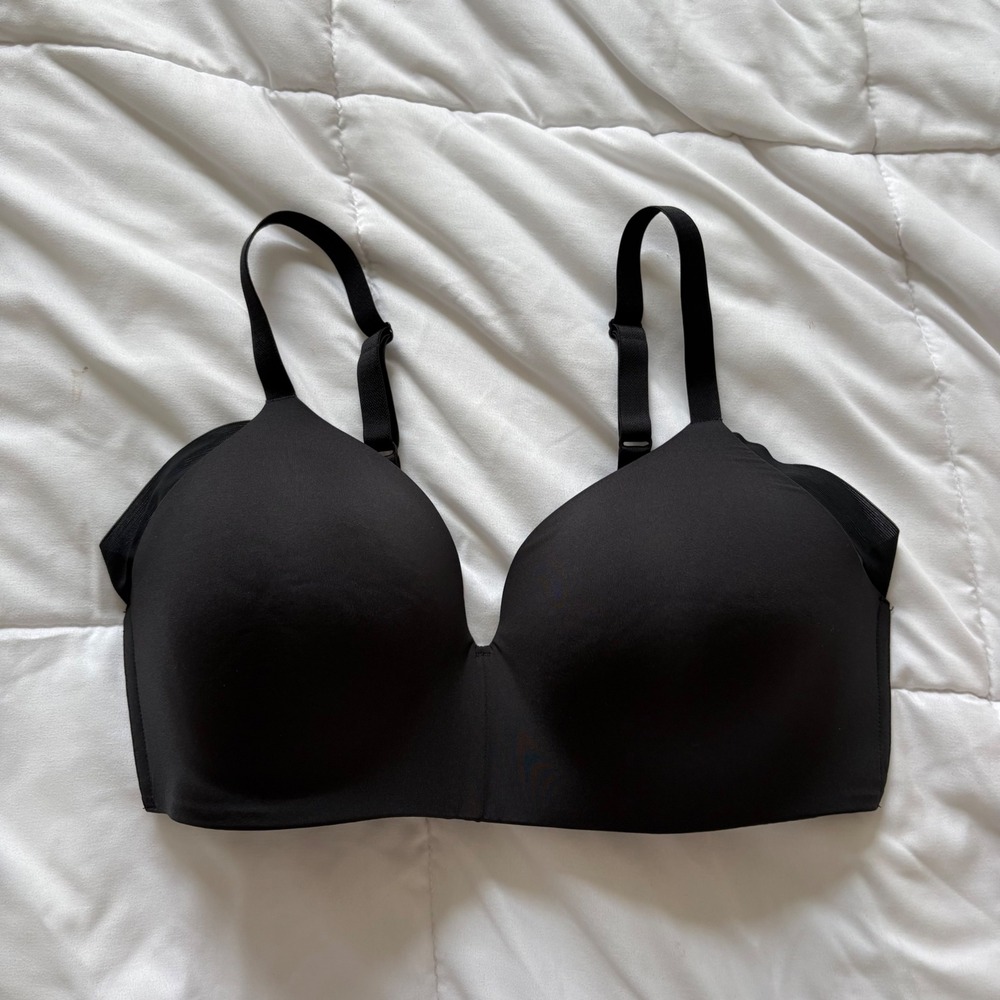 Wacoal Back Appeal Underwire Bra Womens 36DD Black Convertible Straps Feminine
